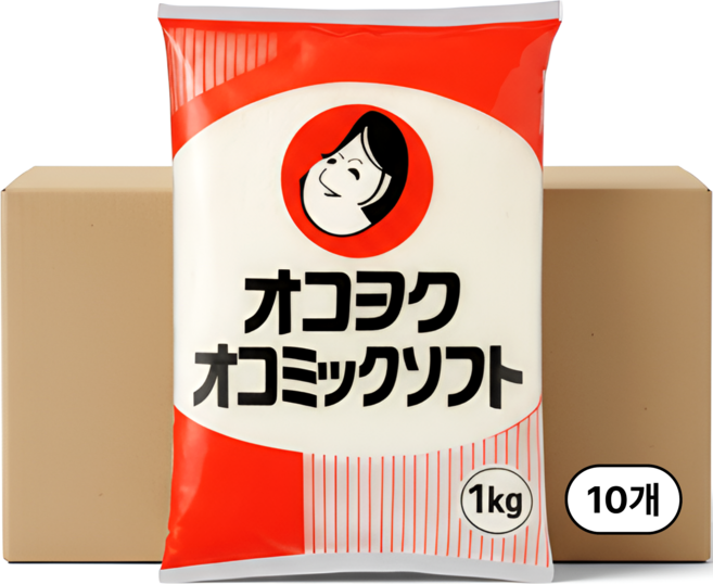 오코노미야끼 전용 반죽가루 오타후쿠 오코믹스 소프트 1kg, 10개