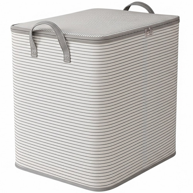 포도스 대용량 옷 이불 수납 정리함 패브릭 옷정리 수납함, 4개, 카키그레이