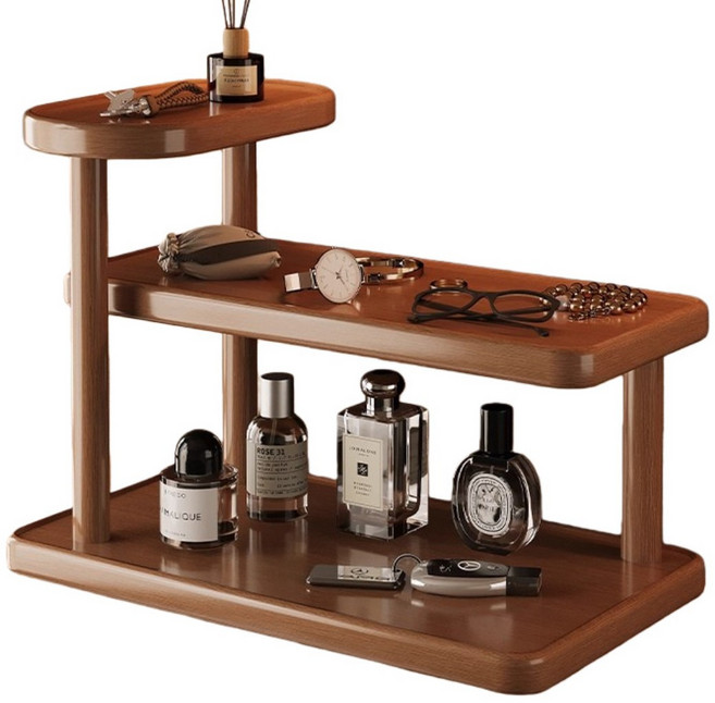 원목 정리 선반 내추럴 감성 티테이블 다용도 진열장, E, 2.5단