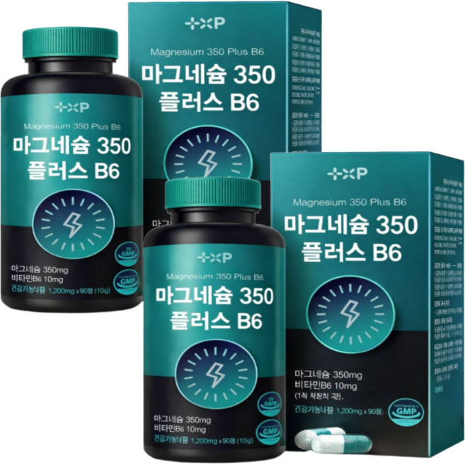 마그네슘 영양제 글루콘산 마그네슘 350mg 유기산 마그네슘, 4개, 90정