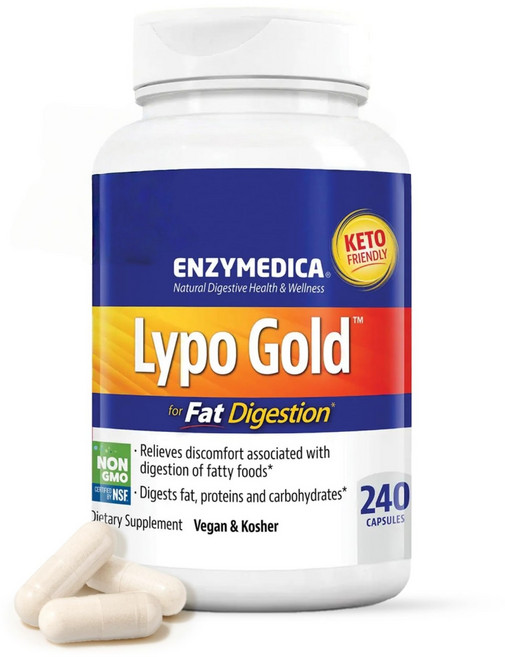 Enzymedica Lypo Gold For Fat Digestion 엔자이메디카 리포 골드 팻 다이제션, 240정, 1개