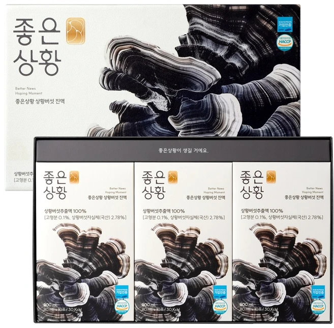 [TV속그제품] 좋은상황 상황버섯 진액 국산 상황버섯추출액 100% 전참시 윤도현 상황버섯차 베타글루칸 환절기 건강 부모님선물, 30개, 80ml - 쿠팡