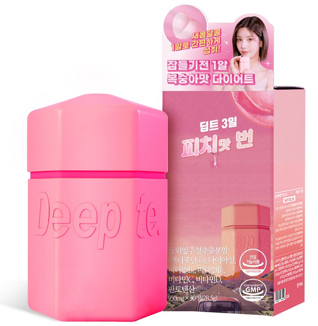 [딥트3일] 본사직영 피치맛번 다이어트 보조제 버닝&대사량업 10중기능성 30정 1박스, 6개