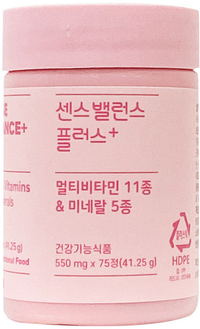 유한양행 센스밸런스 플러스 멀티비타민 앤 미네랄, 1개, 75정