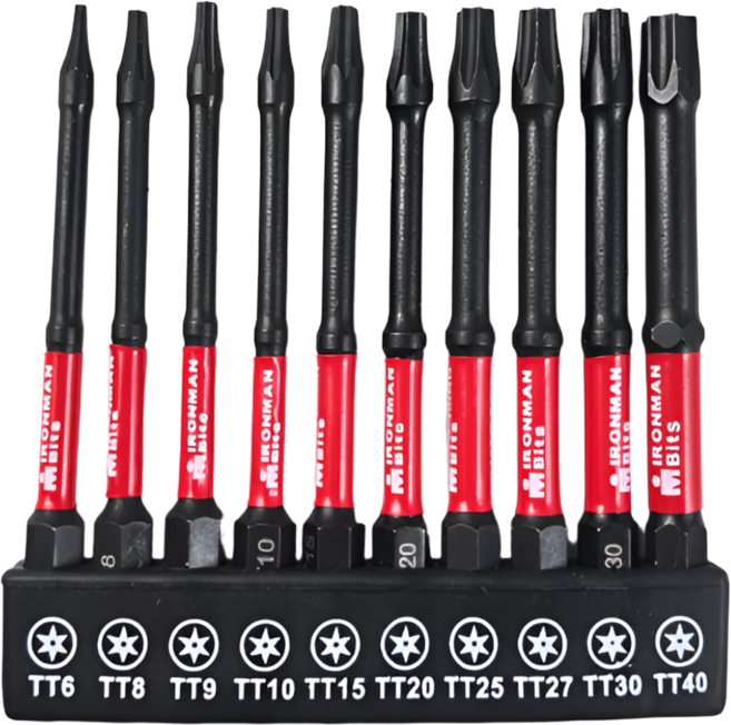 09몬 임팩용 별비트 75mm 10종 세트, 1세트