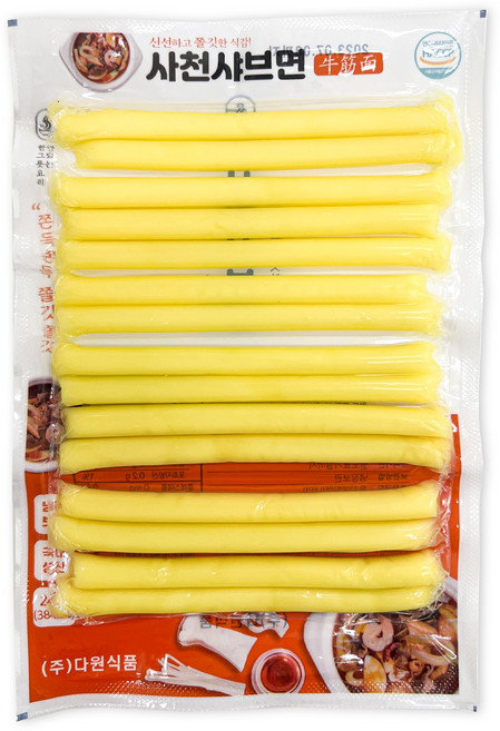 [다원] 사천샤브 뉴진면, 240g, 10개