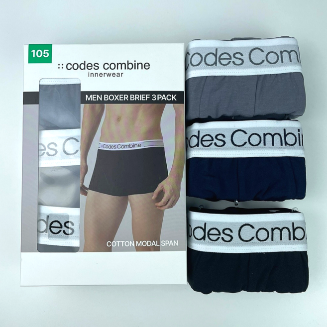 [정품] 코데즈 컴바인 남성 드로즈 3매 네이비/그레이/블랙