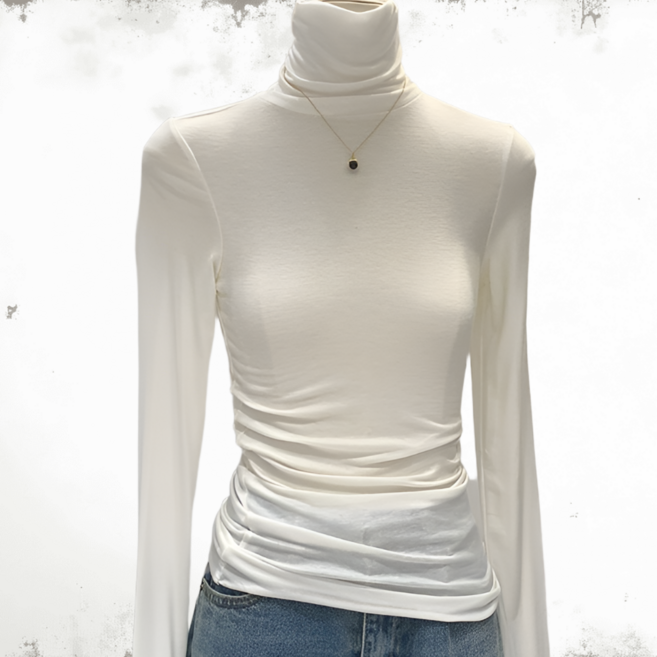 지니마켓25 텐셀울 피부 친화적 부드러운 하이넥 슬림핏 데끼컷 이너웨어