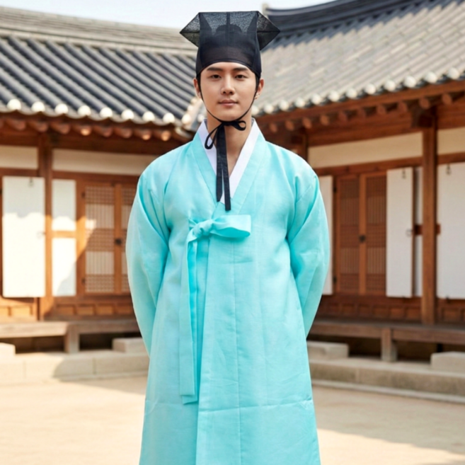 [신비로운 전통] 도포 (행전 포함) 실크 자미사 2종 두루마기 선비 제사옷 제례복 전통한복 외국인 선물