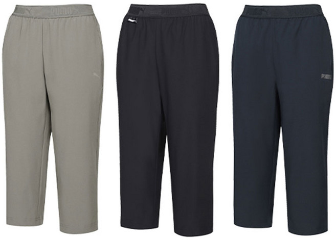 [푸마] 25SS 남녀공용 올데이 홈웨어 7부 팬츠 3종 세트