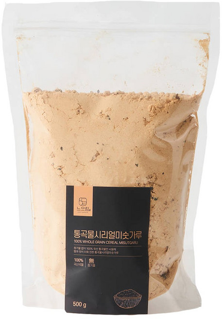 느으림 건강하게 두 번 볶은 통곡물시리얼미숫가루, 4개, 500g