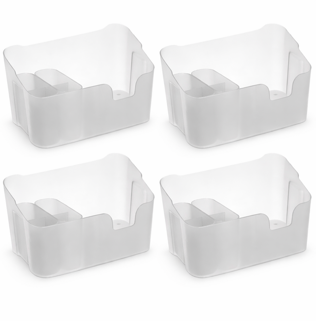 릴렉온 깔끔수납 다용도 욕실 정리함 4p, 4개, 화이트