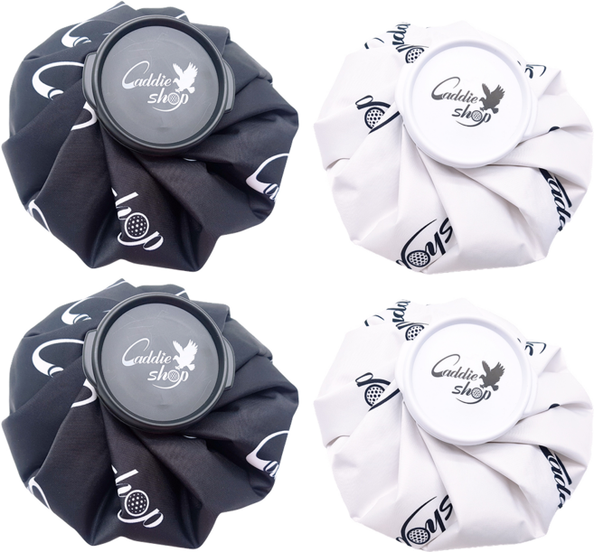 1+1 물샘 차단 결로 방지 완벽 설계 스포츠/통증/열감 진정용 프리미엄 냉온주머니 블랙+화이트, 4개