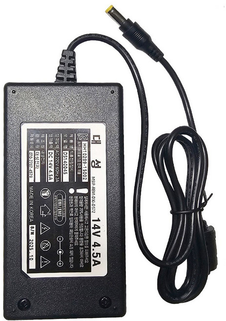 대성전자 14V 4.5A 직류전원장치 정전압(SMPS) DC아답터 SMPS아답타 가정용아답터, 1개