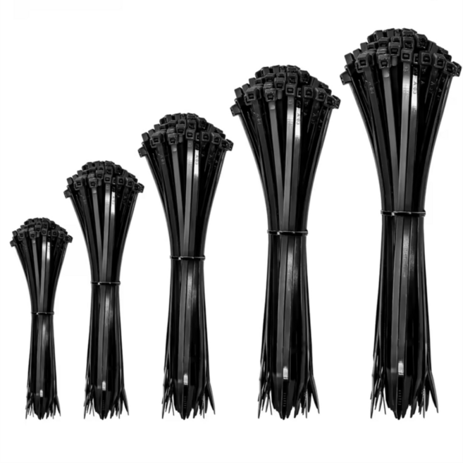 큰나무 길고 튼튼한 중 대 특대형 케이블타이 공업용 가정용 300~920mm, 블랙, 100개입