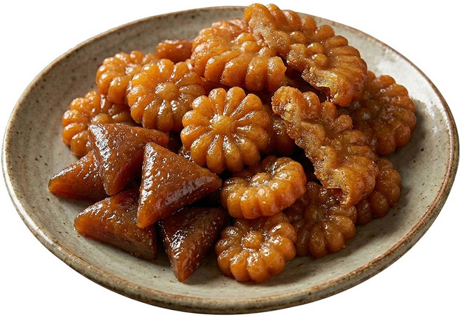 장인더 세모 약과 650g 1팩 + 미니 약과 300g 1팩 + 파지 약과 350g 1팩, 1