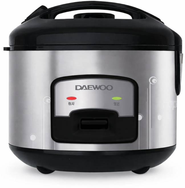 대우 10인용 전기밥솥 대용량 식당용 업소용 가정용 불소수지코팅, 블랙실버