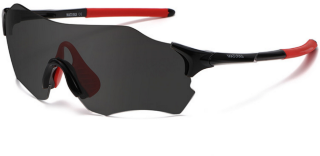 매트릭스 스포츠 변색 무프레임 선글라스 고글, 1개, 블랙 레드 블랙변색