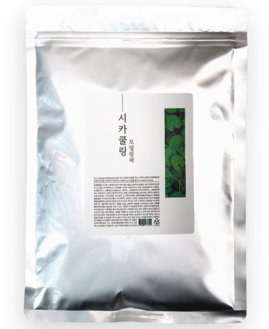 [시카20배]시카쿨링 모델링팩300g 팩도구포함 오가닉리프 피부샵용 에스테틱 팩 진정모공, 1개, 1개입