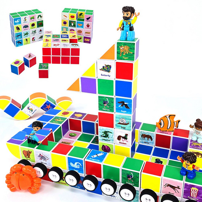 에릭칼 자석블럭 학습교구 장난감 풀패키지 96pcs, 에릭칼 자석블럭 ABC type SET, 1개