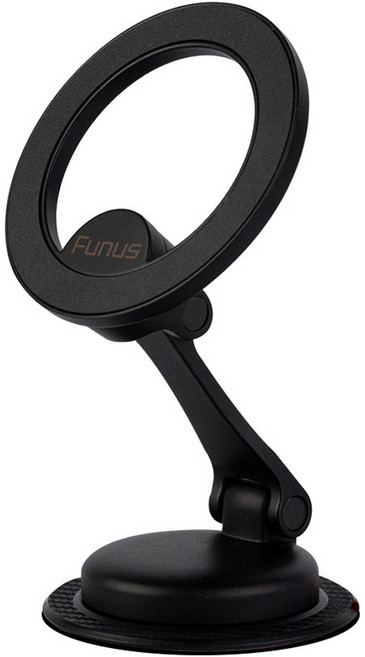 펀어스 차량 휴대폰거치대 맥세이프 자석 차량용 핸드폰 대시보드 거치대, 블랙, 1개