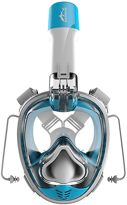 듀얼브레서 3세대 프리다이빙 V3 스노쿨링 마스크, SKY