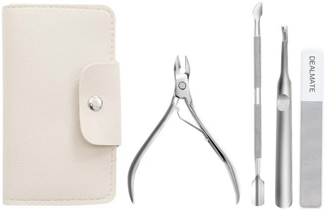 딜메이트 전문가용 셀프 네일케어 4종 큐티클 니퍼 푸셔 손톱정리, 1개, DM21