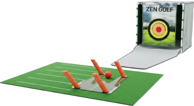젠골프 파크골프 전용 어프로치망 스윙 매트 큐브 파크골프 연습 어프로치 박스 마스터 타깃 세트, 1개, 멀티