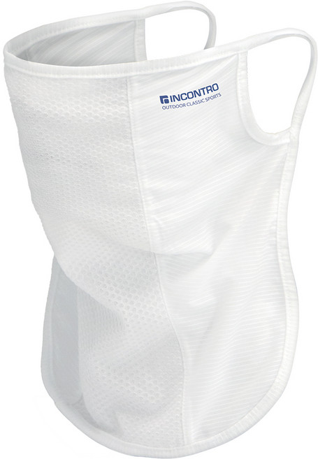 인콘트로 이지 쿨 스포츠 마스크 쿨링 냉감 페이스 멀티 스카프, 백색, 미선택, 1개, 백색
