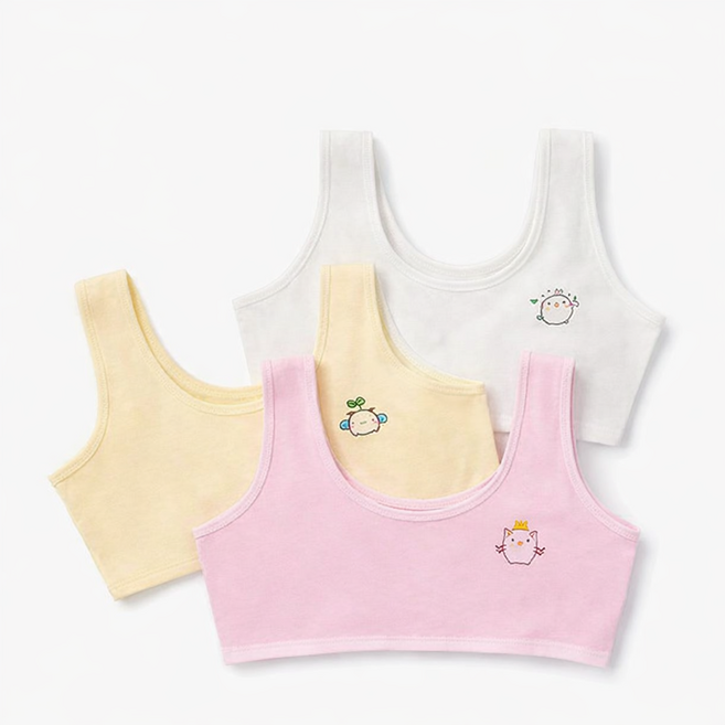 [하랑이네] 주니어 1단계 브라 3종세트