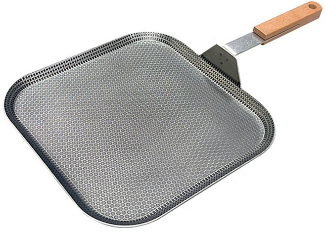 CookNest 인덕션 통3중 스텐 사각 후라이팬 그리들팬, 1개, 29.2cm