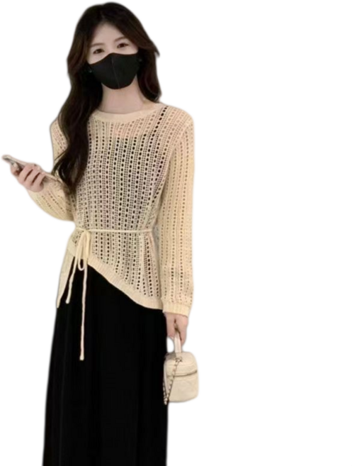 비아이와이 여성 데일리 니트 티셔츠 + 나시 원피스 투피스 세트 DH1273