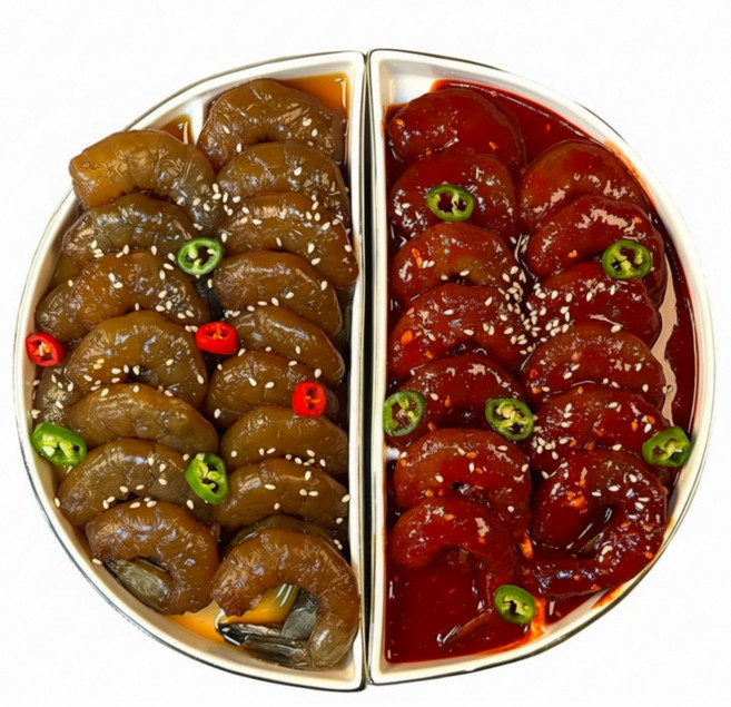 한끼루 깐새우장 간장350g+양념350g 세트, 350g, 2개