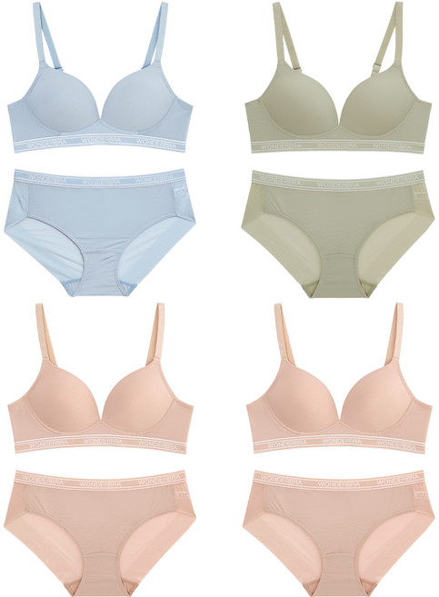 [Wonderbra]스포츠 아웃밴드 노와이어 브라팬티 8종 세트 택 1