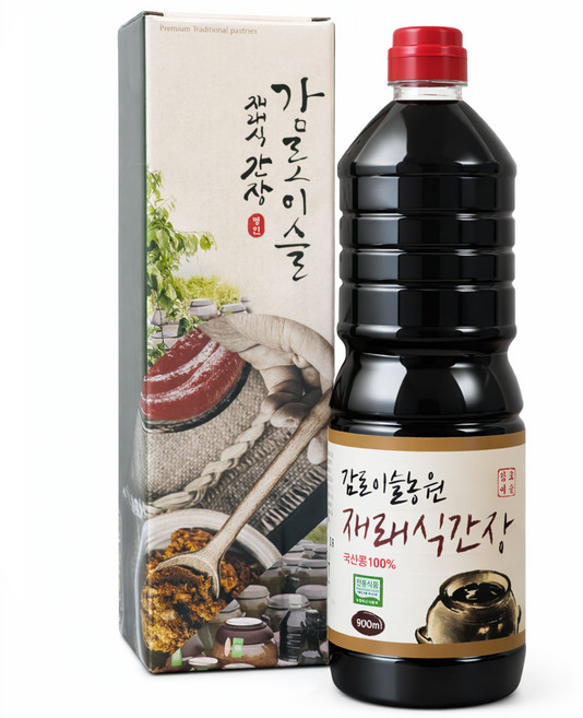 (감로이슬농원) 100% 국산콩 전통 재래식 조선 집 간장(5년 숙성), 900ml, 1개