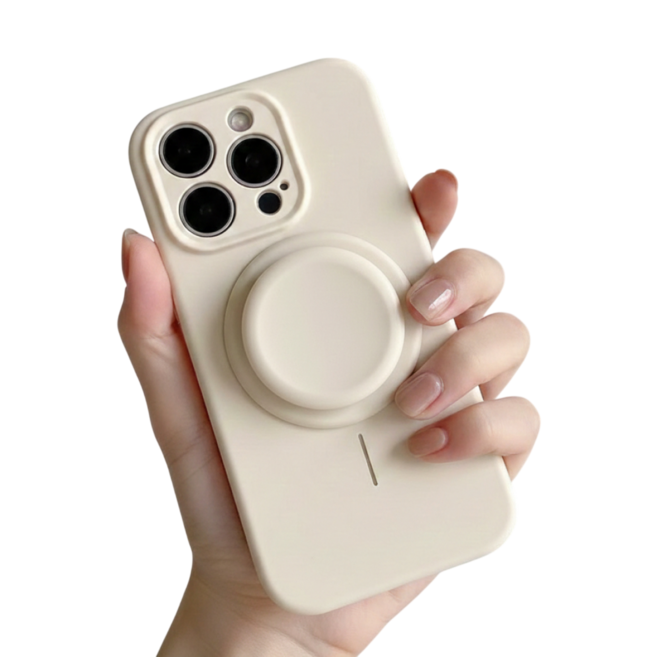 말랑톡 맥세이프 그립톡 스마트톡 휴대폰 거치대, 1개, 포근한 베이지