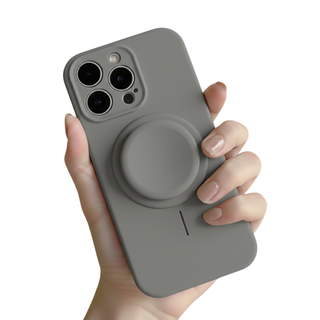 말랑톡 맥세이프 그립톡 스마트톡 휴대폰 거치대, 1개, 나른한 그레이