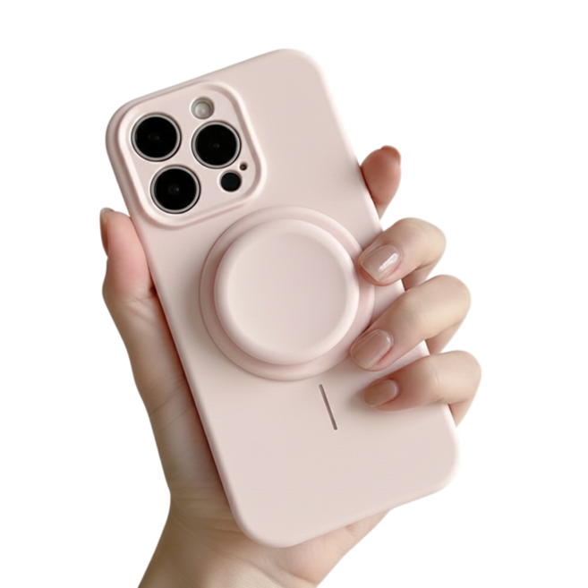 말랑톡 맥세이프 그립톡 스마트톡 휴대폰 거치대, 1개, 수줍은 핑크