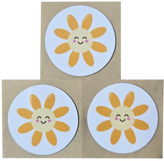 톡태그키 도어락 RFID 카드키 폰꾸 슬림 스티커키, 1세트, 슬림 스마일데이지