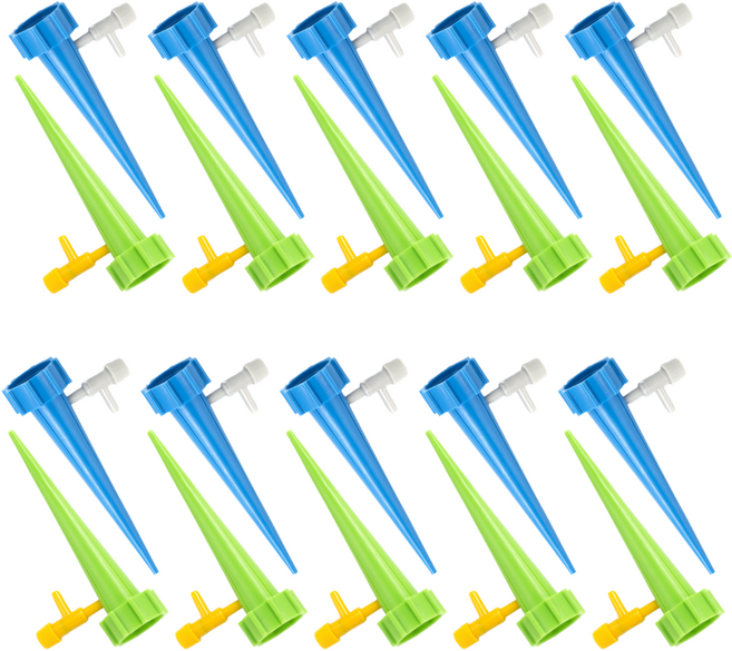 Mirsh 밸브형 화분 자동급수기, 혼합색상, 40개