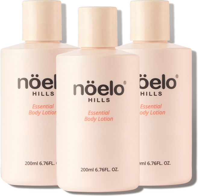 [노엘로힐스] 출산전/후 유해성분 배제 비건 바디로션 (청담동 임산부스파 / 신세계 현대 롯데 백화점 / 에센셜 바디로션), 3개, 200ml