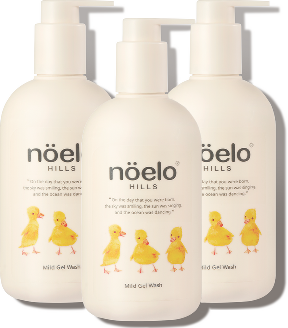 [노엘로힐스] 눈 안따가운 탑투토 아기 바디워시 (청담동 산후조리원 / 신세계 현대 롯데 백화점 / 마일드젤워시), 3개, 300ml