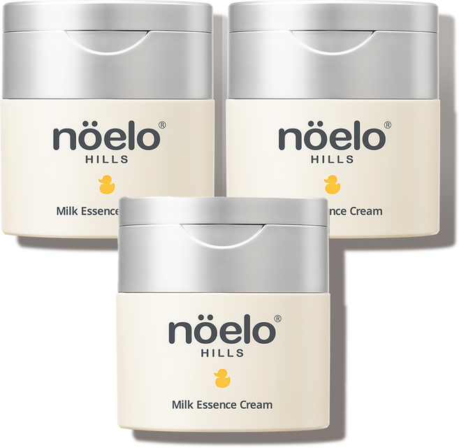 [노엘로힐스] 100시간 고보습 아기 크림 (청담동 산후조리원 / 신세계 현대 롯데 백화점 / 밀크에센스크림), 3개, 50ml