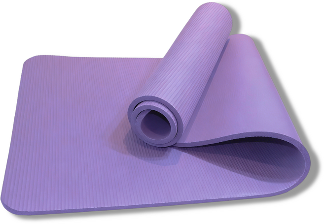 15mm NBR 두껍고 요가매트 관절보호 방음 미끄럼방지, 1개, 보라