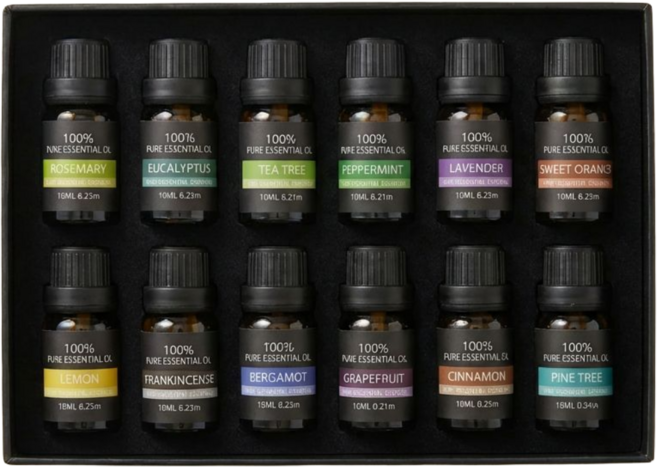 루몽샵 천연 아로마오일 에센셜오일 12종세트 숙면 수면 아로마테라피, 12개, 10ml