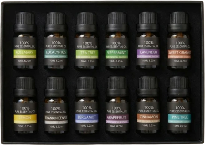 루몽샵 천연 아로마오일 에센셜오일 12종세트 숙면 수면 아로마테라피, 12개, 10ml - 쿠팡