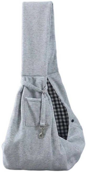 리빙루트 애완동물 포대기 슬링백 캐리어, 1개, Gray