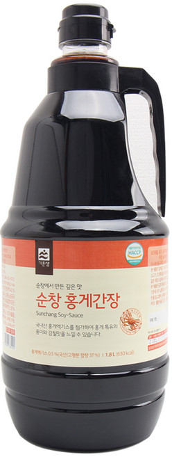 [종합코리아]홍게간장 순창 홍게맛간장, 1.8L, 1개