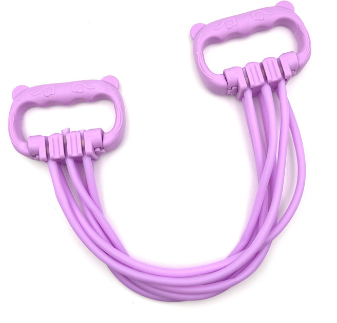 아젤시 필라테스 요가밴드 스트레칭 실리콘 고무밴드 저항 탄력밴드, 퍼플, 1개