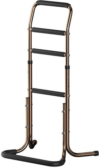 4단 높이조절 노인 기립 보조기 침대 화장실 욕실 일어나는 보조 기구, 1개